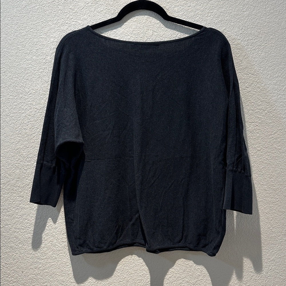 Peruvian Connection Charcoal Gray Top size Xl - Picture 5 of 11